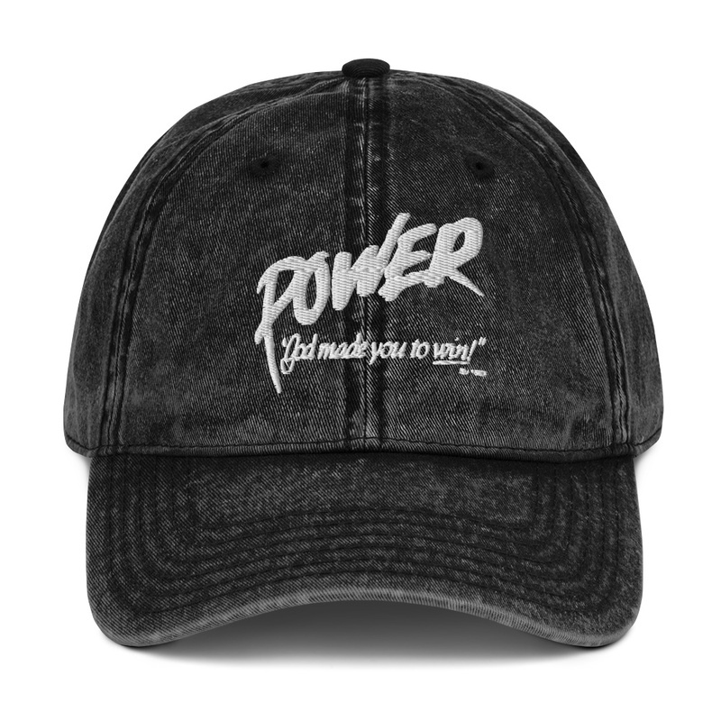 The Power Team Vintage Denim Hat 