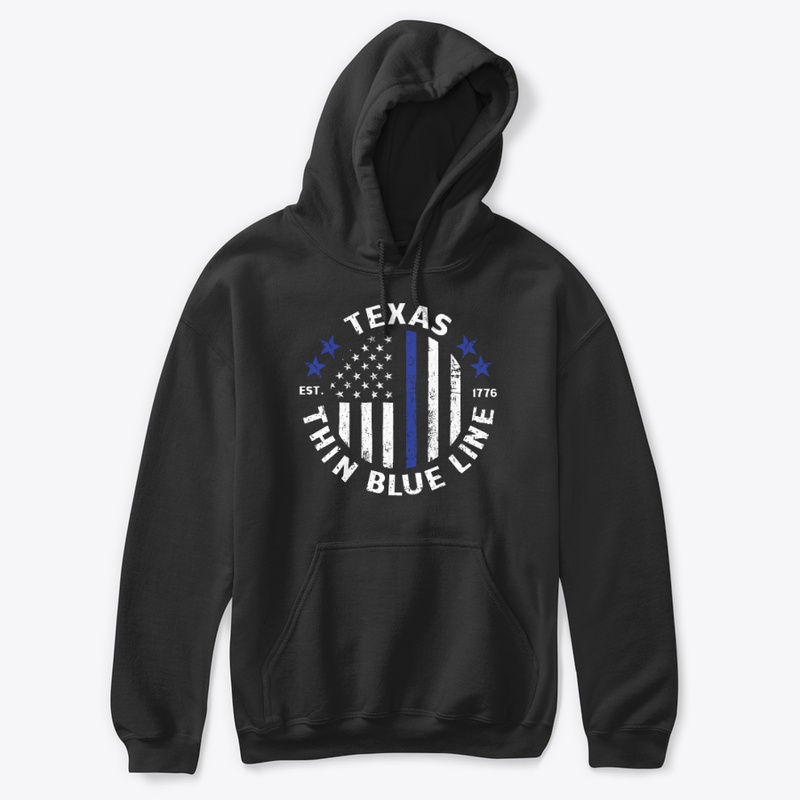 Texas Police T-shirt, Thin Blue Line 