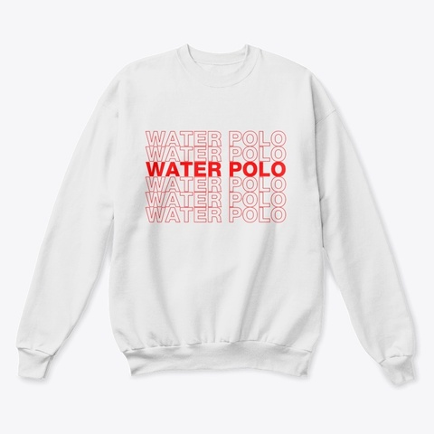 Water Polo Thank You Bag Design White  áo T-Shirt Front
