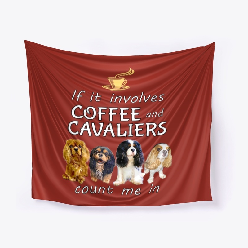 Coffee and Cavalier King Charles Spaniel