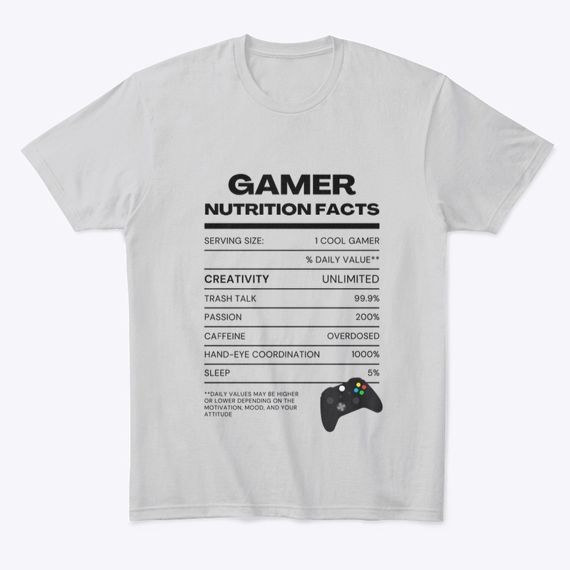 Xbox Gamer Nutrition Facts