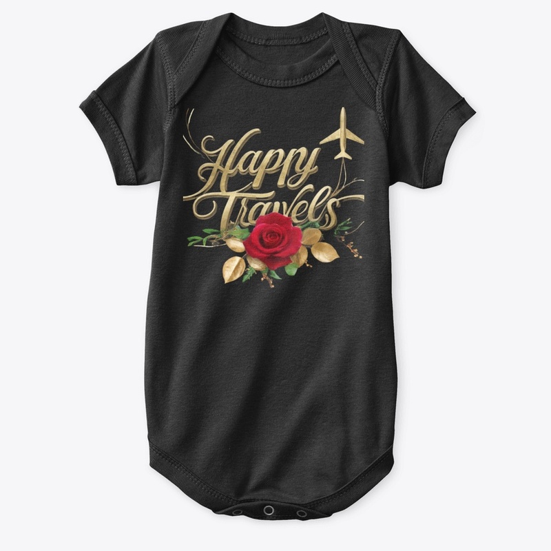 Happy treval on baby shuit