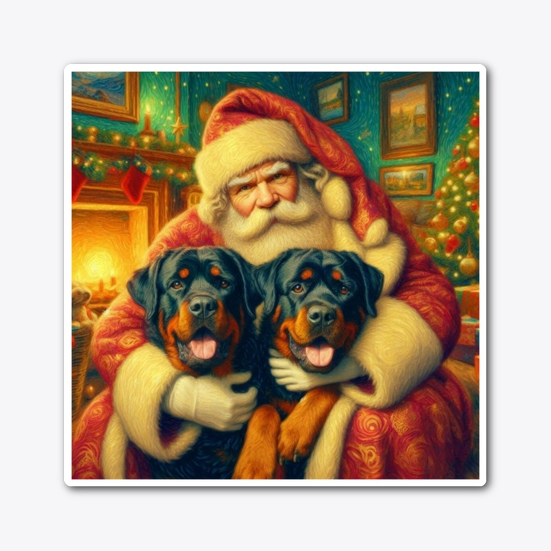 Rottweilers and Santa