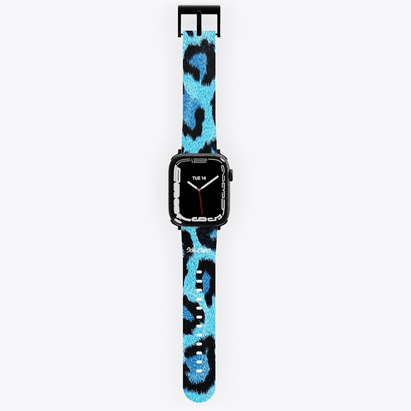 Blue Leopard-Watch Band