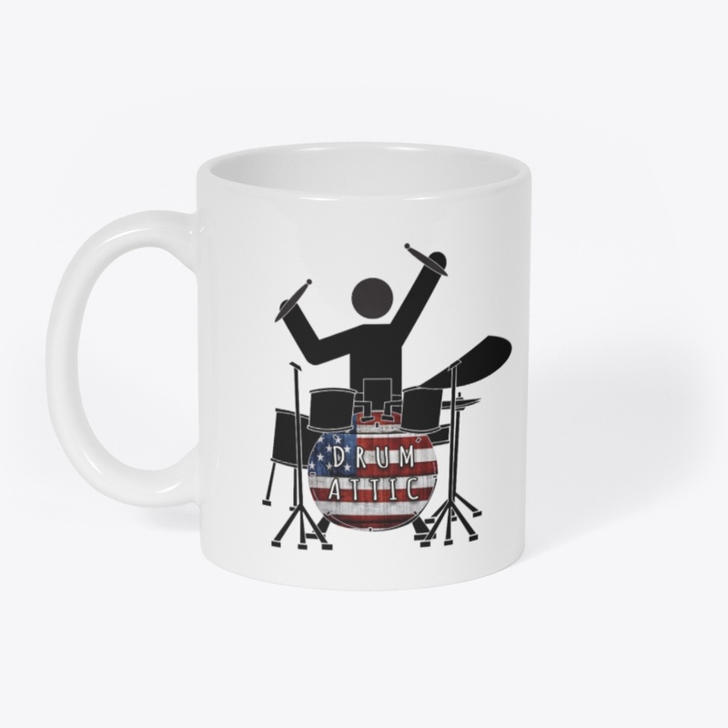 USA Drum Attic Mug White