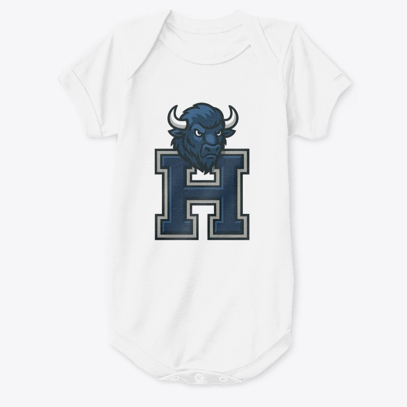 Bison Head Atop H