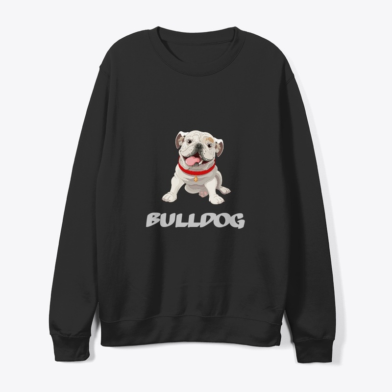 cheerful cartoon Bulldog