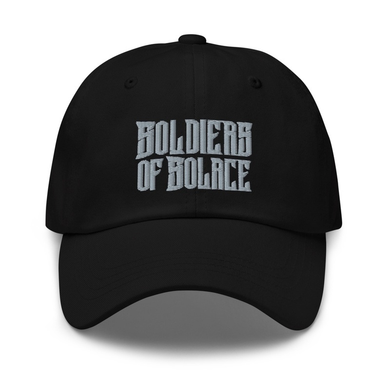 Soldiers of Solace Dad Cap cap grey logo