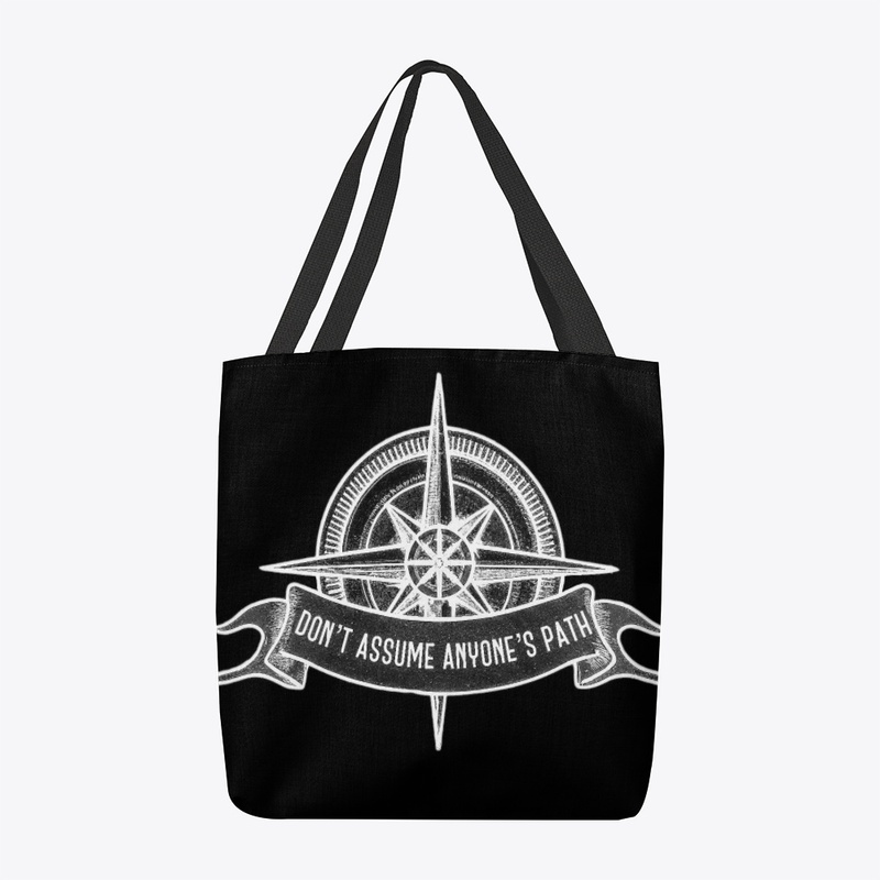 Pathfinder printed tote bag in mono