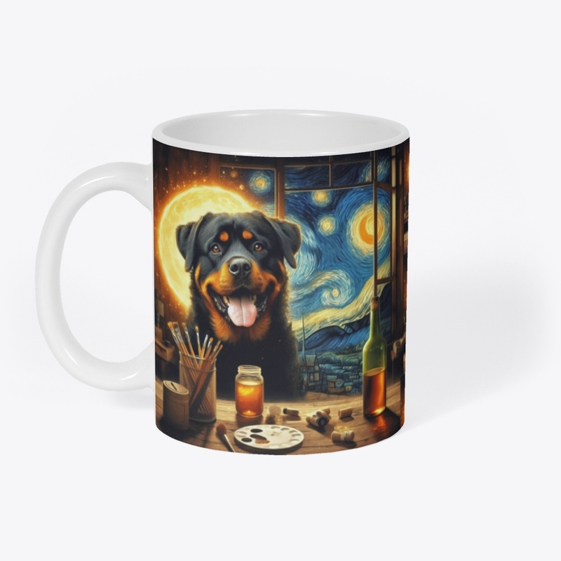 Rottweiler's Starry Night