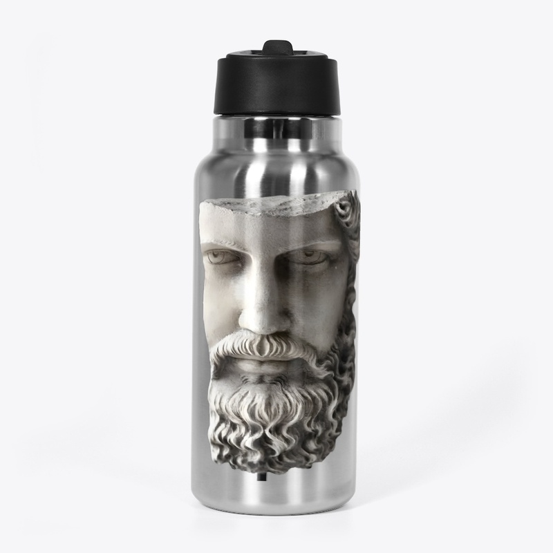 Greek sculpture design printed