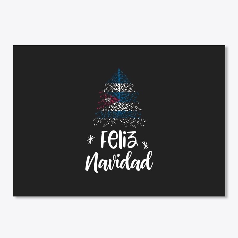 Merry Christmas with Cuban flag