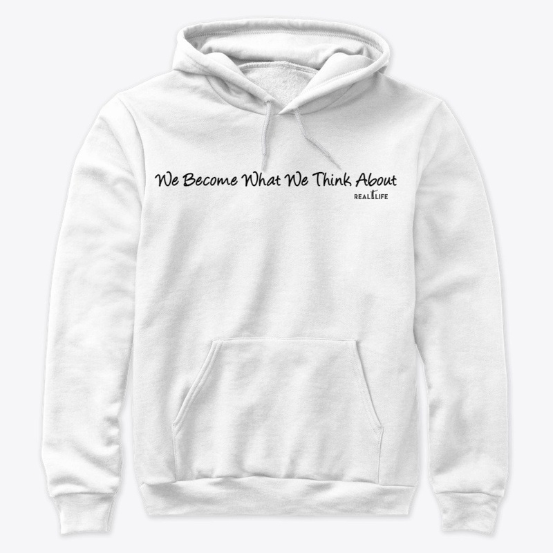 We Become What We Think About Black logo