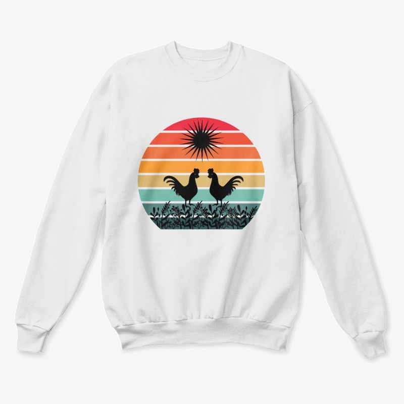 Retro vintage sunset design