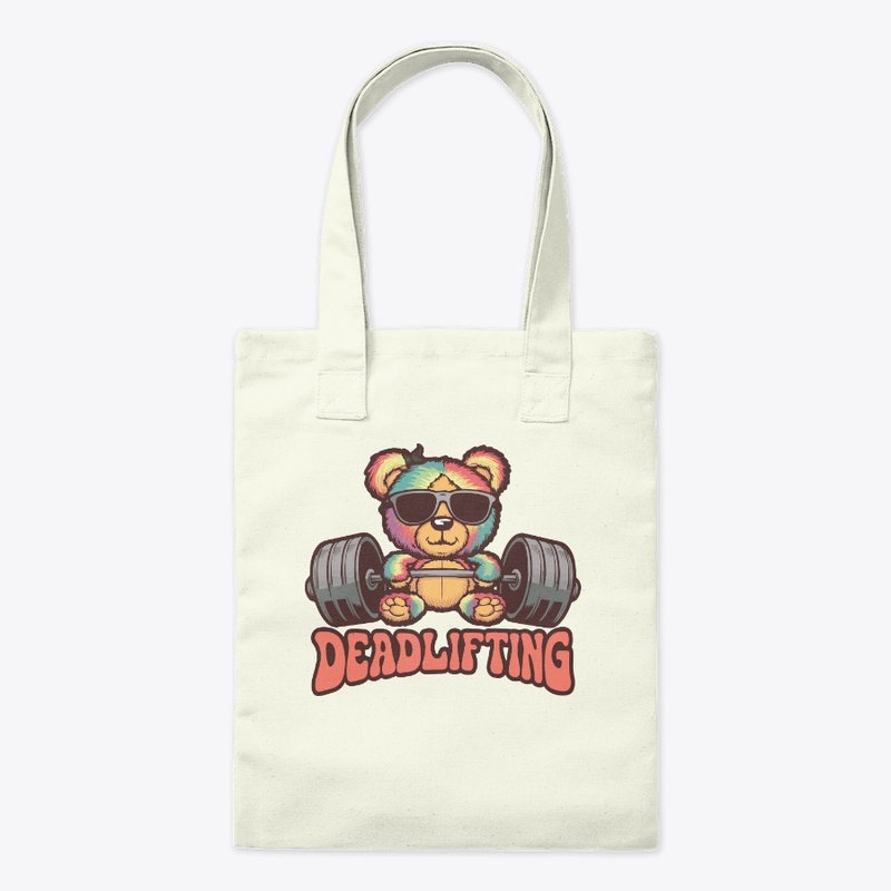 Psychedelic Deadlifting Bear Tee