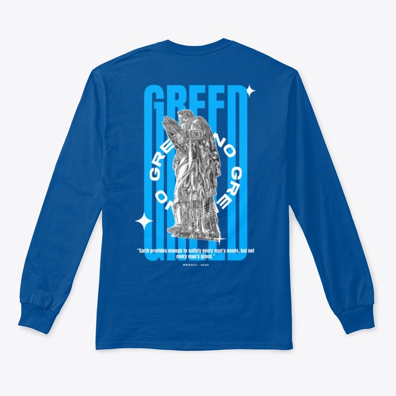No Greed blue