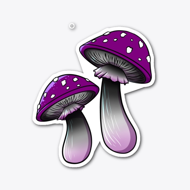 PRIDE MUSHIES! Asexual flag