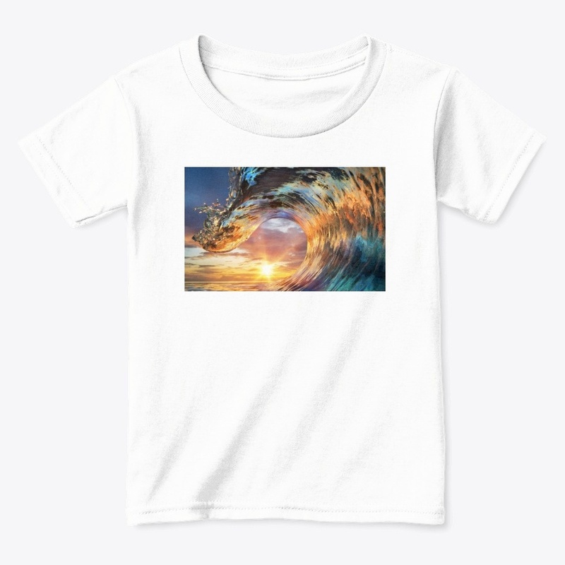 Great Ocean wave Sunset design