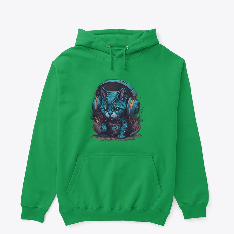 Cat with Music T-Shirt