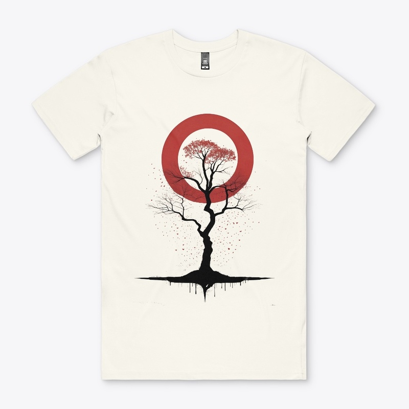 Crimson Canopy Red Tree Tee