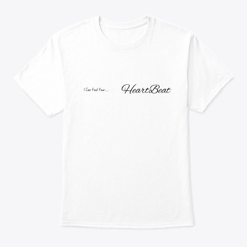 HeartBeat Tshirt White top Hoodie Tee