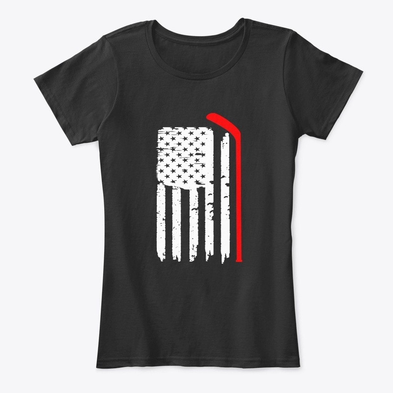 American Flag Hockey USA Patriotic Gift 