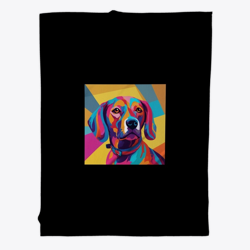 Pop Art image a human-like Dog