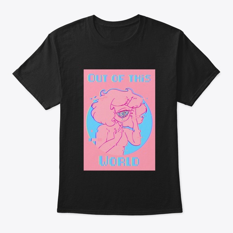 Out Of This World Black T-Shirt Front