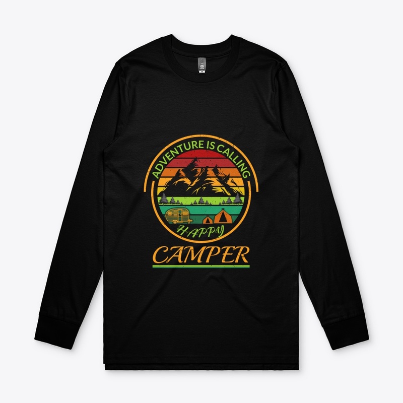 VINTAGE Camping T-Shirt Happy Camper