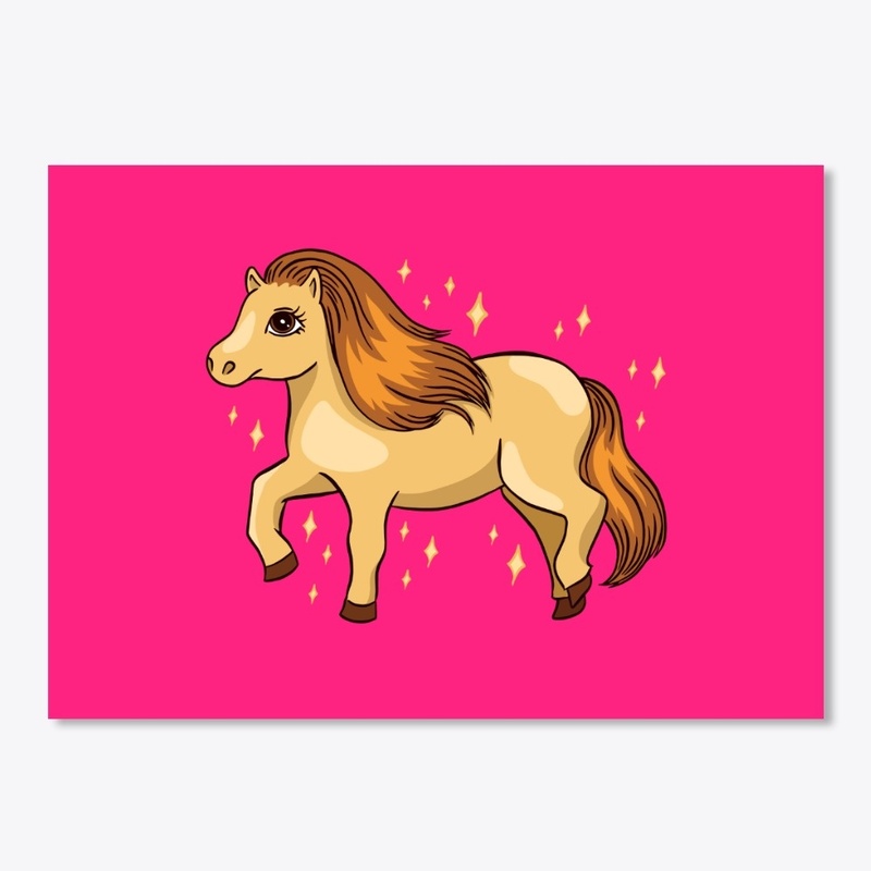 Cute Shetland pony 