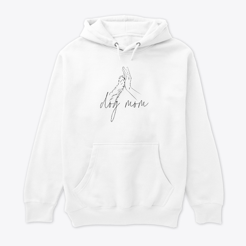 Dog Mom, paw to hand, Dog Mama Gift