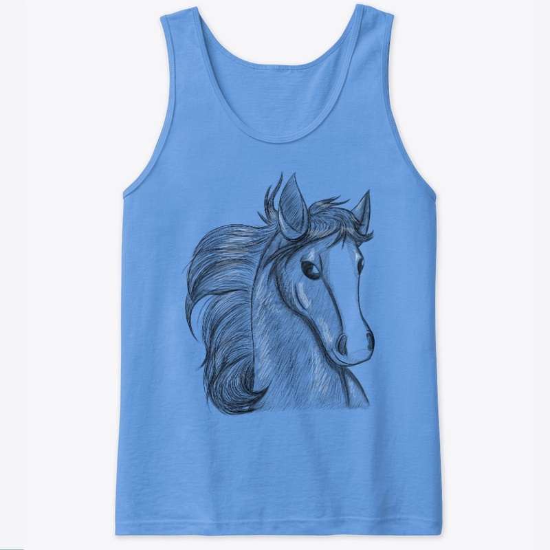 Horse Headshot Sketch Tank