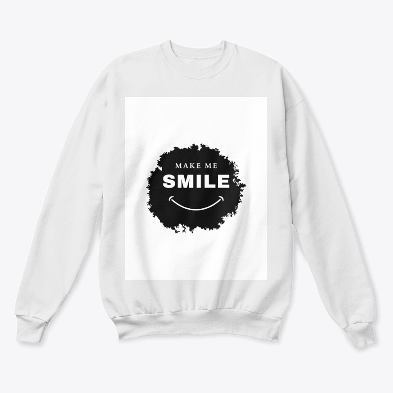 Black Simple Make Me Smile T Shirt