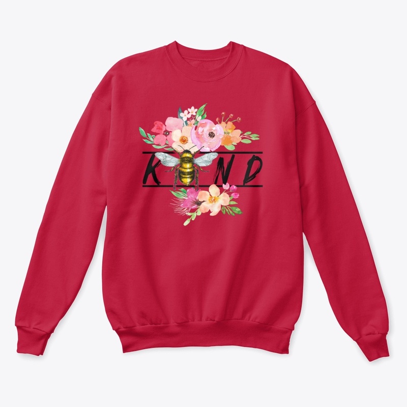 Bee kind with flowers