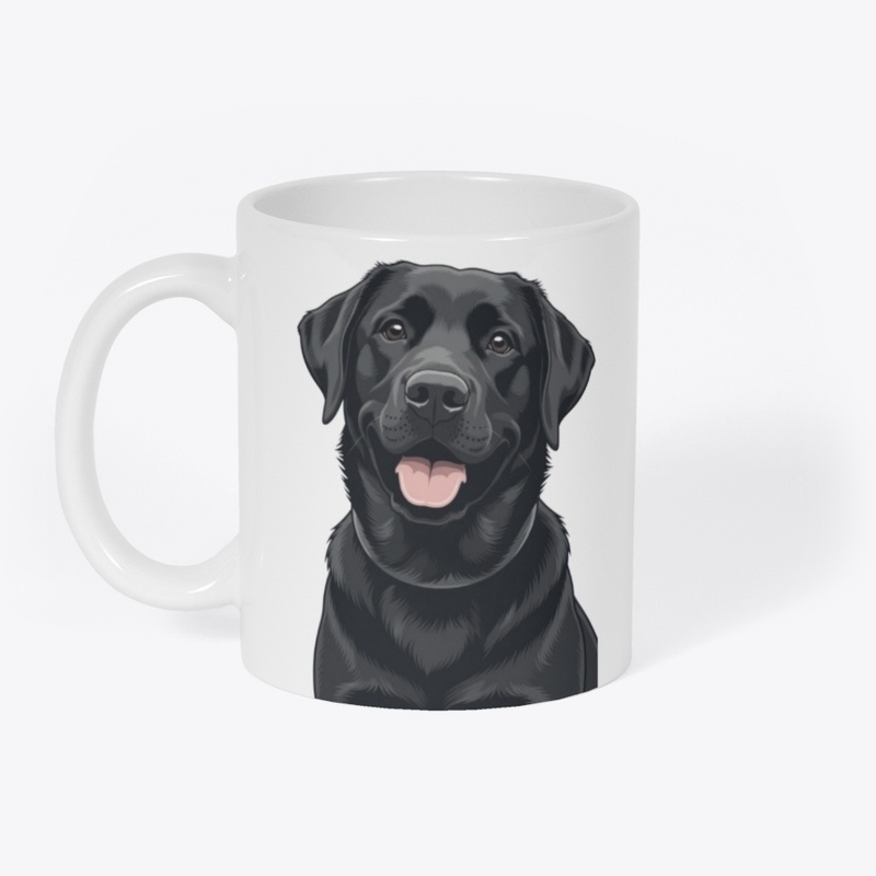 Happy Black Labrador Retriever