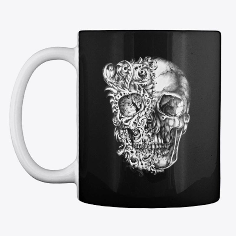 Gothic Morphing Skull Design Apparel