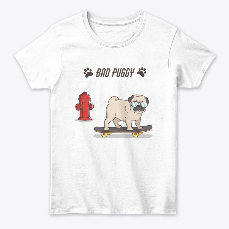 Bad puggy Pug Dog Skater 