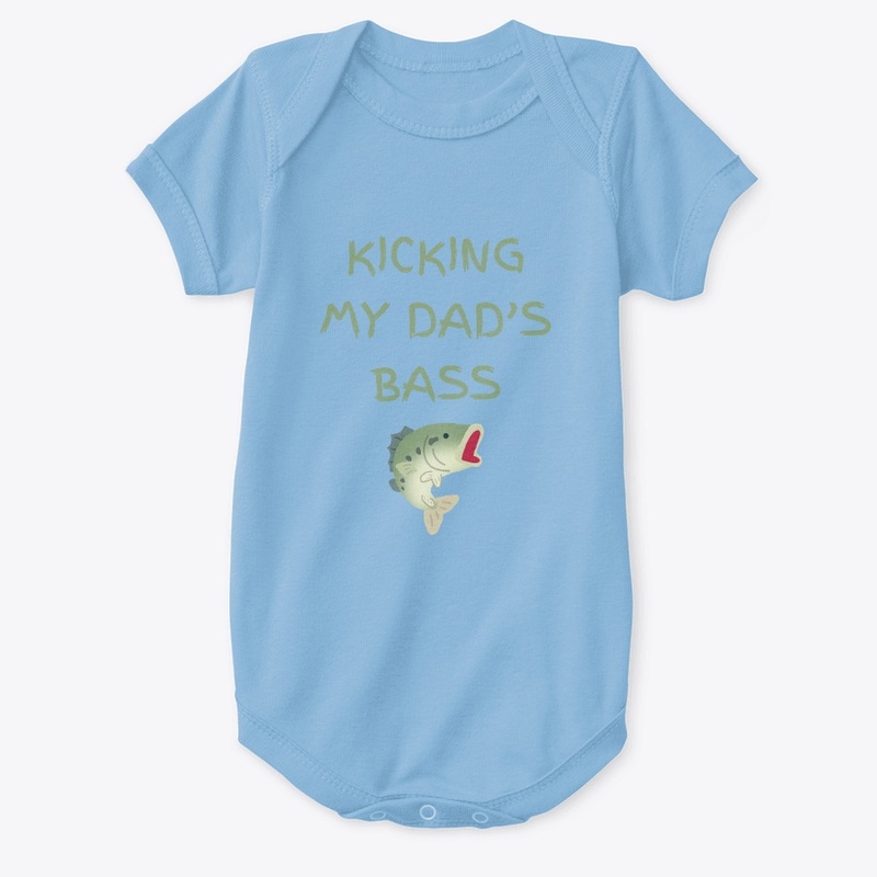 Kicking my Dad's Bass Baby Onsie