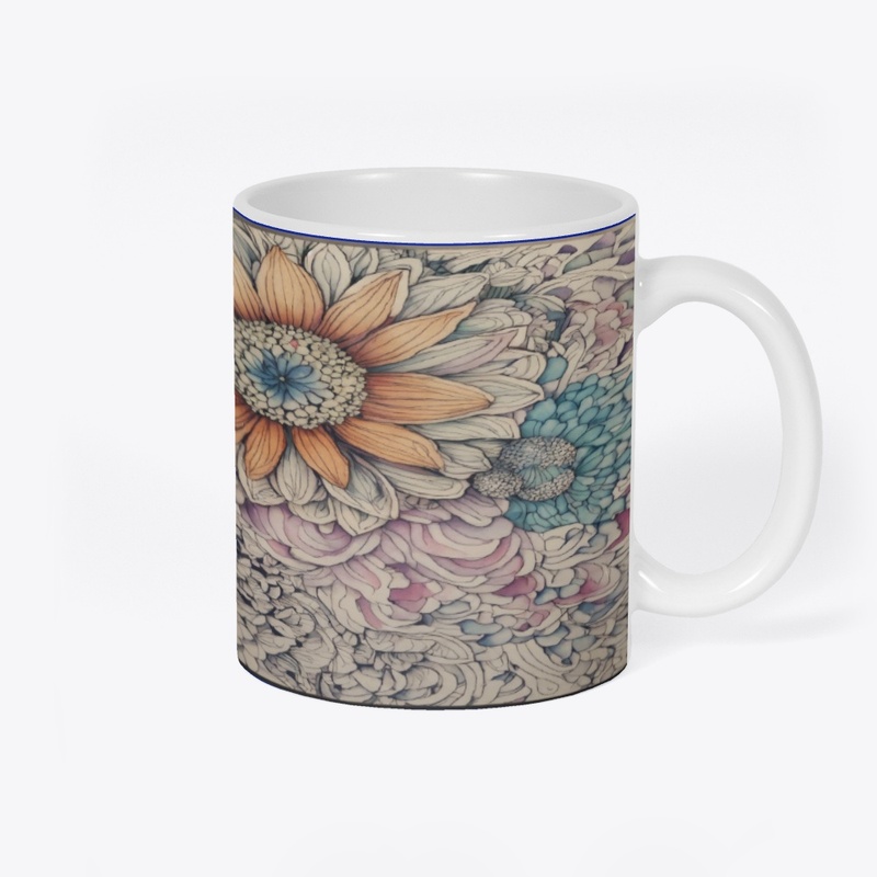 Zen Tangle Flower Harmony