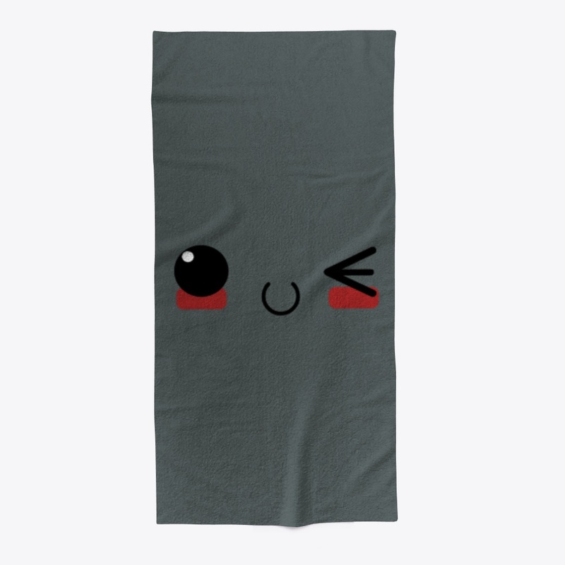 Kawaii japanese anime face design: lucky