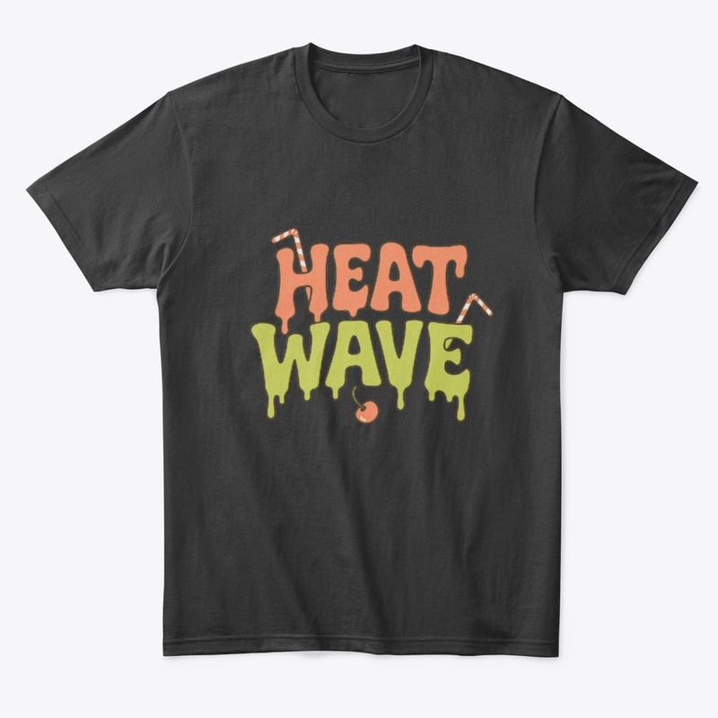 Drippy Retro "Heat Wave" Summer Graphic
