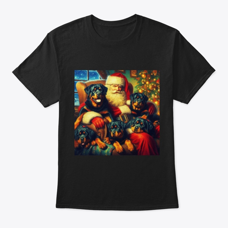 Rottweilers With Santa