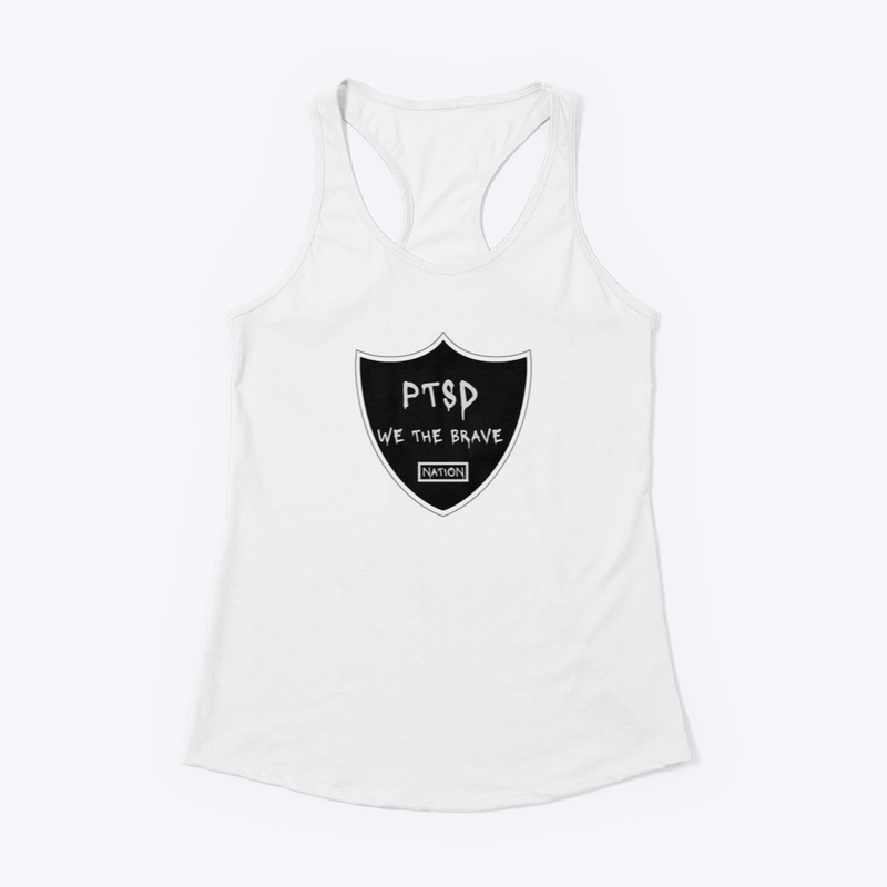 Ptsd We the Brave - Women's Racerback Tank - Women's Racerback Tank - Women's Racerback Tank - Women's Racerback Tank
