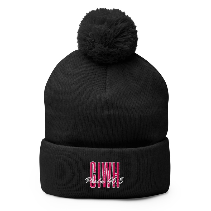 God Is Within Her Pom Pom Knit Cap