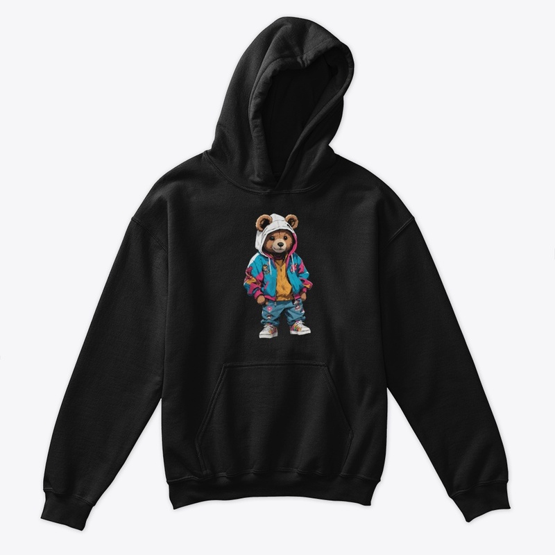 Cute Streetwear Teddy Bear Graphic