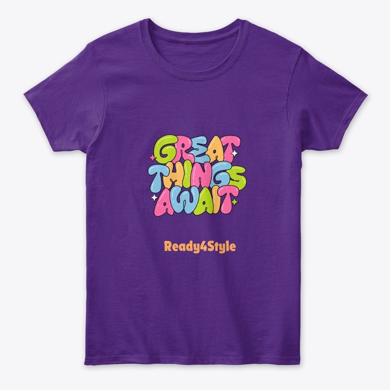 "GREAT THInGS AWAIT" Quote Design 