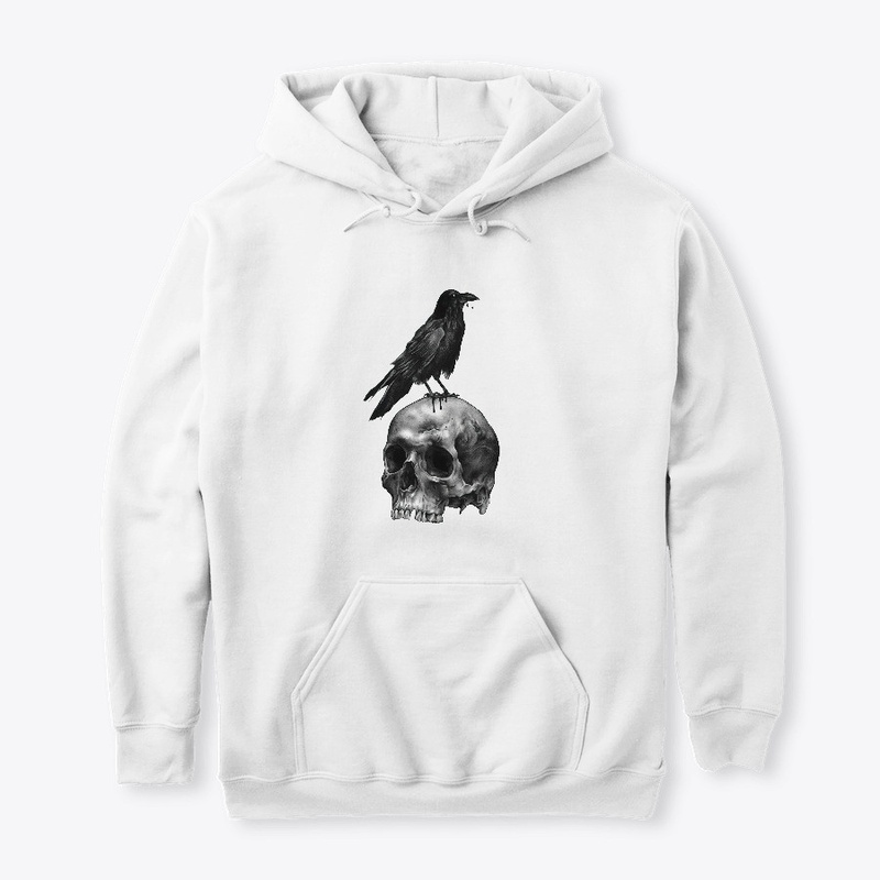 Raven on Skull