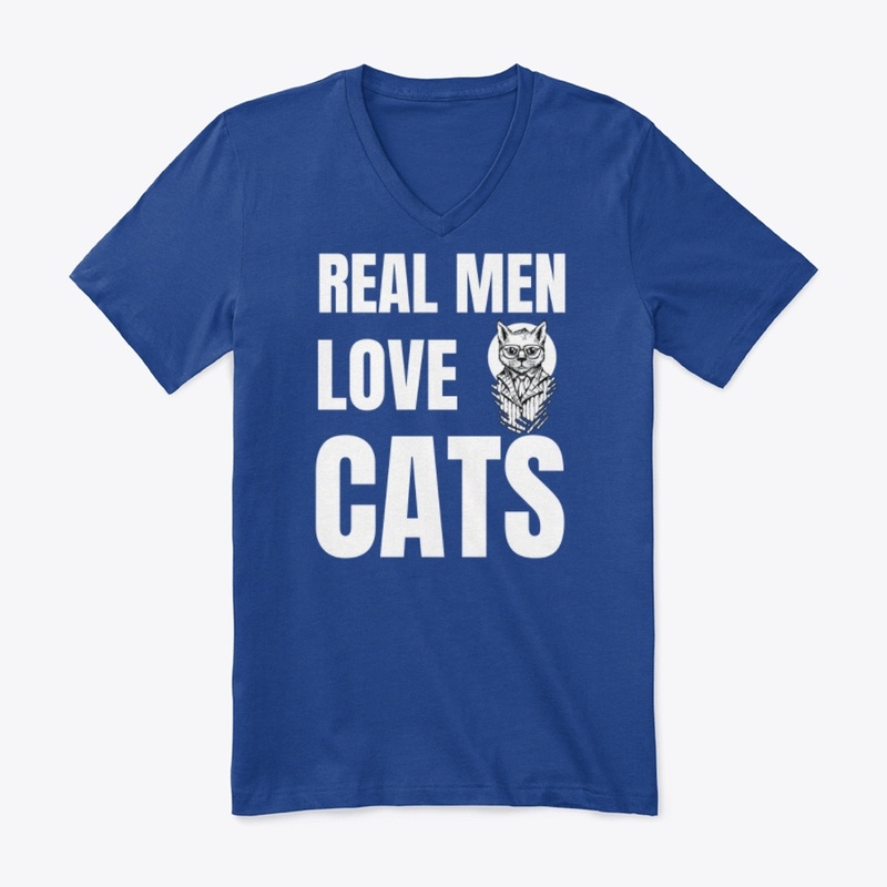 REAL MEN LOVE CATS T SHIRT, GIFT TSHIRT.
