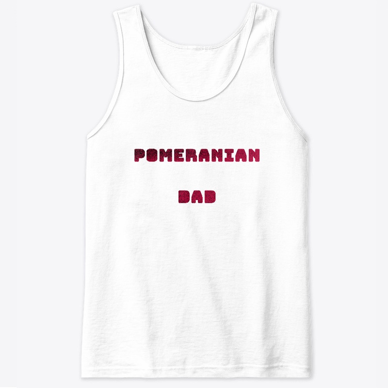 Pomeranian Dad Red Design
