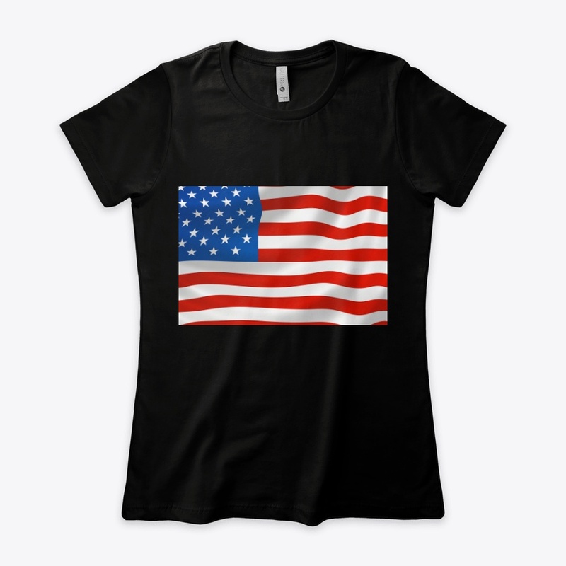 Beautiful American Flag Tee Tshirt